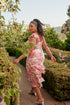 Truth Be Told Guayana Ruffle Tiered Midi Dress Curve